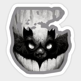 If a Halloween had a face Sticker